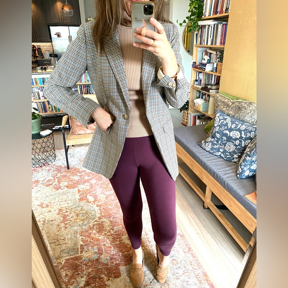 J.Jill Burgundy Pima Ankle Leggings